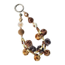 Beaded Phone Strap Wristlet for Smartphones Stylish Durable Design with Quick Attach Connector