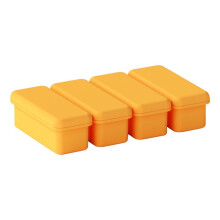 Outdoor Ice Block Molds for Whiskey,Reusable Reinforced Silicone Molds Cold Plung Ice Mold Ice Maker Box Yellow