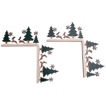 Christmas Door Toppers Decor, Top Door Frame Corner Sign Decorations, Home Frame Decor Ornament for Home Decor B