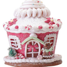 Christmas Decorations Household Luminous Castle House Window Decoration Set B