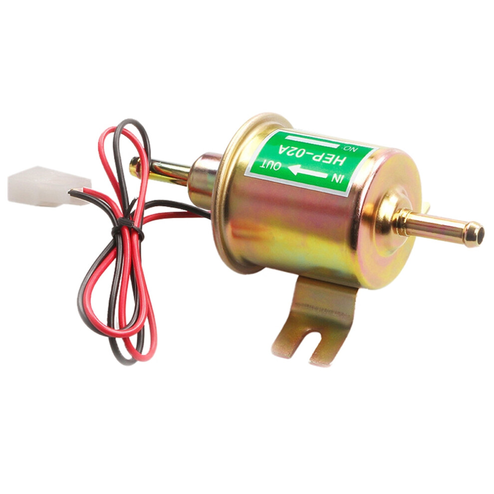 Universal 12V Low Pressure Gas Pump Inline Electric Fuel Pump For Gas Engine 2.5-4Psi Hep-02A Gold 6031272624391