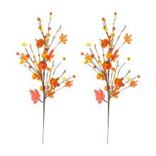Halloween Decorations, Autumn Maple Leaf Pumpkin Cuttings Bouquets, Halloween Home Decorations, Decorations 2pcs