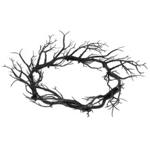Halloween Wreath for Front Door, Black Branch Halloween Wreaths Halloween Decorations for Home Indoor Outdoor