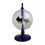 4 Blades Rotating Glass Windmill Solar Powered Crookes Radiometer Light Mill/Educational Teaching Study Tool A 1