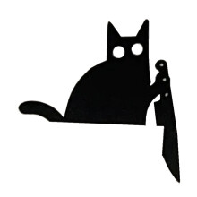 Metal Cute Cat Door Frame Cat Door Frame Corner Decoration Home Furnishing Door Decoration Sign C
