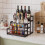 Coffee Syrup Rack 3-Storey Storage Rack Wine Rack Wine Rack Kitchen Seasoning 2