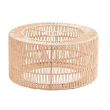Paper Rope Lampshade Ceiling Light Shade Boho Chandelier Shade Bulb Guard for Restaurant Cafe Living Room 22x11cm