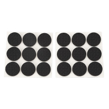 18 Pcs Auto-adhesif Mousse noire Table Chaise Jambe tampon Protecteur