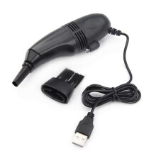 Mini-USB-Staubsauger für Tastaturen (Laptop, PC, Computer) – Tastaturreinigungswerkzeug für Büro und Familie – Schwarz