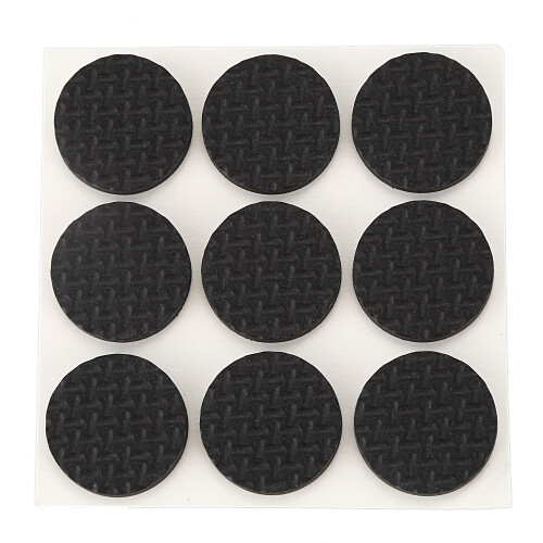 18 Pcs Self Adhesive Black Foam Table Chair Leg Pad Protector 1