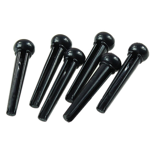 1 Satz Akustische Gitarre Stegstift Sattel Mutter Teile (Schwarzes)