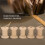 10Pcs Wooden Empty Thread Spools Natural Color 29mm x23mm 5