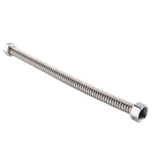 Bathroom 19mm Stainless Steel Shower Hose Shower Hose 30cm Silver