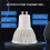 4 LED GU10 Light Bulb 4W Cold White 85-265V 7