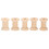 10Pcs Wooden Empty Thread Spools Natural Color 29mm x23mm 8