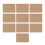 10 pcs Natural Hessian Burlap Place Mat Table Placemats Coaster Dining Decor 1
