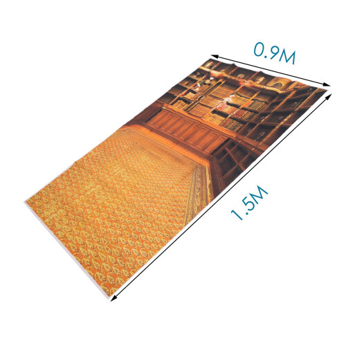 Retro Study Library Books Shelf Photography Photo Background Backdrop Prop 3X5FT 1