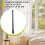 Spring Extendable Loaded Curtain Rail Pole Telescopic Bath Window Tension Rod,40-70Cm 6