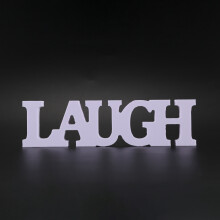 3pcs LIVE LOVE LAUGH Wooden Letters for Wedding Decoration (White)