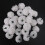 30 pcs Carnations  Artificial Flower Silk Spherical Heads Wedding Decor White 10