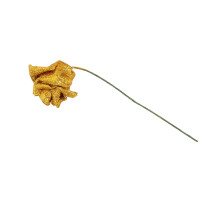 7 StüCk Schaum Glitter KüNstliche Rose Decor, Gold