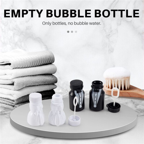 Bruiloftsfeest Bruid en Bruidegom Bubble Bottle 1 Sets (24 Stuks) 1