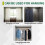 Spring Extendable Loaded Curtain Rail Pole Telescopic Bath Window Tension Rod,40-70Cm 4