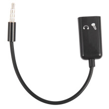 Splitter audio stereo da 3,5 mm Maschio a cuffia + Microfono L'adattatore consente di accoppiare il connettore del cablaggio