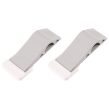 2 Pack Set Premium Heavy Duty Door Stop Rubber Wedge with Decorative Storage Holder-Perfect Doorstop for Draft Stopping&more The Original
