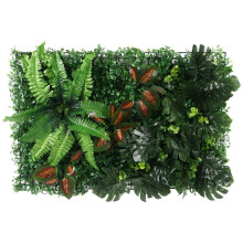 Artificial Grass DIY Miniature Lawn, Garden Ornament, Red Leaves