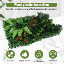 Artificial Grass DIY Miniature Lawn, Garden Ornament, Red Leaves