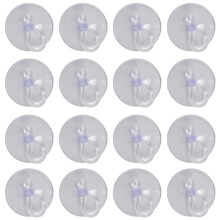 20 X Suction Cups Clear Plastic Cups with Metal Hooks Window Decoration Cabinet Sucker Perfect for Hanging Christmas Decorations