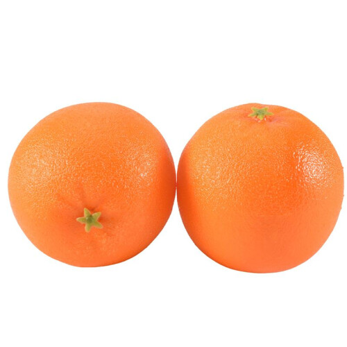 4 Pcs Soft Plastic Simulation Orange Fruit Home Decoration Burgundy 2