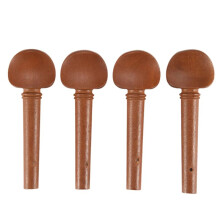4Pcs 4/4 Size Violin Fiddle Tuning Peg Set Jujube Wooden Replacement For 4/4 Size Violin