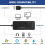 3 Porte USB 2.0 Hub External 7.1Ch Scheda audio Auricolare Microfono Adattatore per PC nero 4