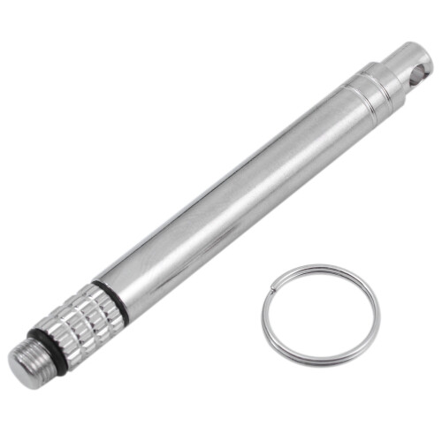 Titanium Outdoor Edc Toothpick Bottle Fruit Fork Camping Tool Toothpick-Holder
