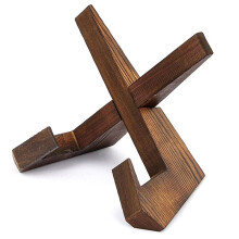 Cookbook Stand for Kitchen Counter, Plate Holder for Display - Wooden Picture Frame Stand, for Tiered Tray Decor
