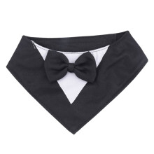 Hunde-Smoking, Formelles Hunde-Hochzeitshalsband mit Fliege, Hunde-GeburtstagskostüM, Haustier-Party, Hunde-Valentinstag-Outfit, Cosplay, XS Schwarz