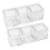 10Pcs Acrylic Box Trays for 0.39Inch 10mm Elements Cubes Clear Case Periodic Table Bracket for Elements Collections 8