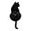 Black-Cat Pendulum Wall Clock,Cat Clock,Cat Clock with Moving Tail,Cat Swinging,Whimsical Funny Wall Clocks 1