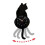 Black-Cat Pendulum Wall Clock,Cat Clock,Cat Clock with Moving Tail,Cat Swinging,Whimsical Funny Wall Clocks 4