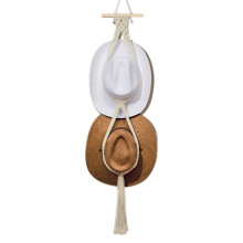 Hat Hangers Boho Hat Rack Hat Hanger Back of Door Hat Organizer Hanging Hat Decoration, 2-Tier