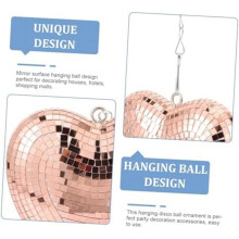 Disco ,Heart Shaped Disco Balls Decoration for Party,Bar,KTV,Etc.Hanging Disco Decor Retro-Reflective Disco