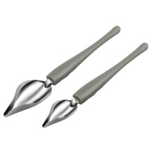 Conjunto de Colheres de DecoraçãO de Desenho CulináRio, 2 PçS Colheres de Chuvisco, Colher de LáPis de DecoraçãO para Bolo Decorativo, Café