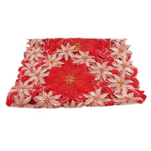 Christmas Embroidered Table Runner,Hollow-Out Tea Tablecloth,for Restaurant Dinning Xams Party Banquet Events,15X70 Inch