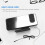 Projection Alarm Clock for Bedroom,Projector Ceiling Clock with Digtal LED Temperature Humidity Display&Dimmer,Projector 9