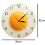 Fried Egg Poached Egg Wall Clock Egg Yolk Clock Digital Pointer Clock Canteen Restaurant  Acrylic Wall Clock 2