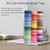 60 Pcs/Set Basic Solid Color Washi Tape Rainbow Masking Tape Decorative Adhesive Tape Sticker Scrapbook Diary Stationery 4