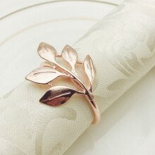 6 Pcs Napkin Ring,Leaf Napkin Set,Napkin Ring Napkin Holder Decoration,Suitable for Christmas,Holiday, Dinner Decoration