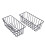 2 Pack Wall Grid Panel Hanging Wire Basket,Grid Wall Storage Basket,Wall Mount Baskets Display Shelves for Kitchen,Home 1